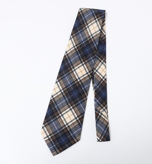 SHIPS「Fratelli Luigi: マドラス チェック プリント ネクタイ」|ネクタイ・蝶ネクタイ|ネイビー