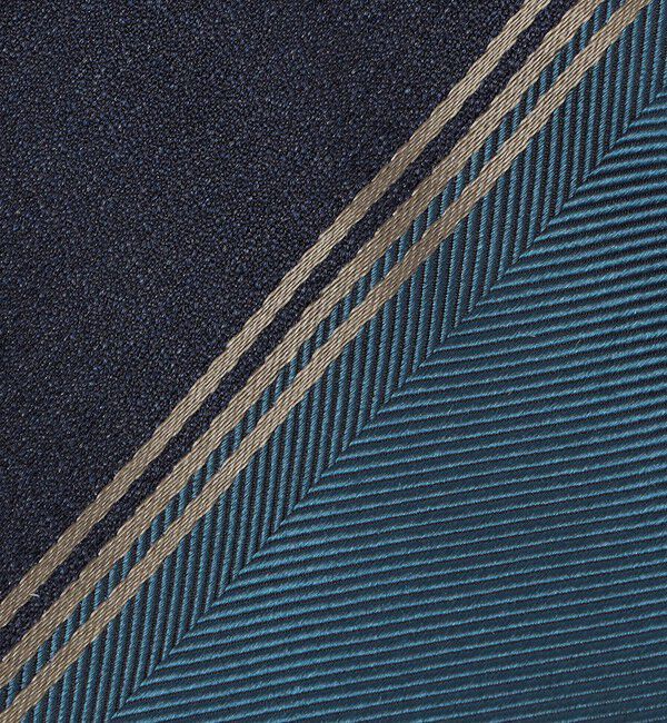 SHIPS「SHIPS: ヴィンテージ アーカイブ シルク ヘリンボーン ワイド ストライプ ネクタイ」|ネクタイ・蝶ネクタイ|