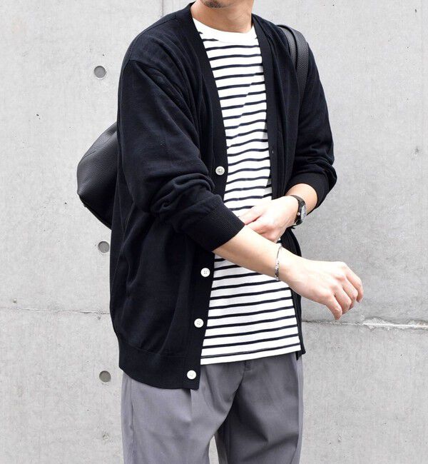 SHIPS any「SHIPS any:〈手洗い可能〉ハイゲージ リネンミックス サマーニット カーディガン 25SS◇」|カーディガン|