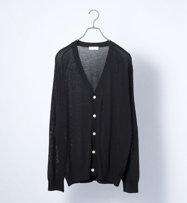 SHIPS any「SHIPS any:〈手洗い可能〉ハイゲージ リネンミックス サマーニット カーディガン 25SS◇」|カーディガン|