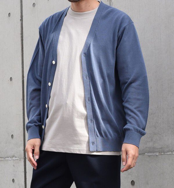 SHIPS any「SHIPS any:〈手洗い可能〉ハイゲージ リネンミックス サマーニット カーディガン 25SS◇」|カーディガン|