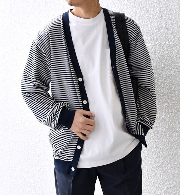 SHIPS any「SHIPS any:〈手洗い可能〉ハイゲージ リネンミックス サマーニット カーディガン 25SS◇」|カーディガン|