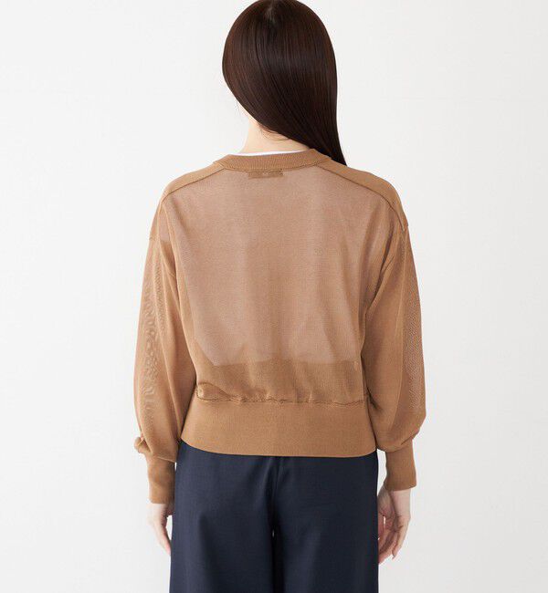 SHIPS Colors 「SHIPS Colors:〈手洗い可能〉シアー ニット ブルゾン◇」|カーディガン|