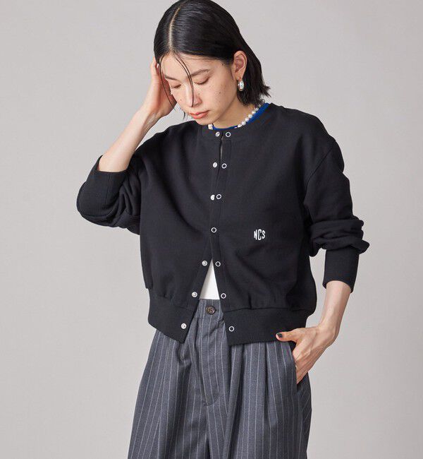 SHIPS for women「SHIPS NINE CASE:〈洗濯機可能〉裏毛 カーディガン」|カーディガン|