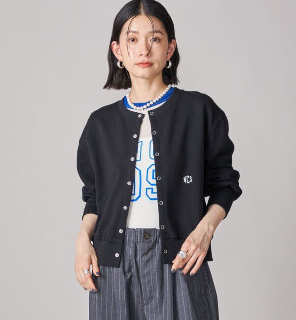 SHIPS for women「SHIPS NINE CASE:〈洗濯機可能〉裏毛 カーディガン」|カーディガン|