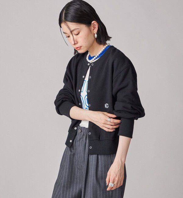 SHIPS for women「SHIPS NINE CASE:〈洗濯機可能〉裏毛 カーディガン」|カーディガン|