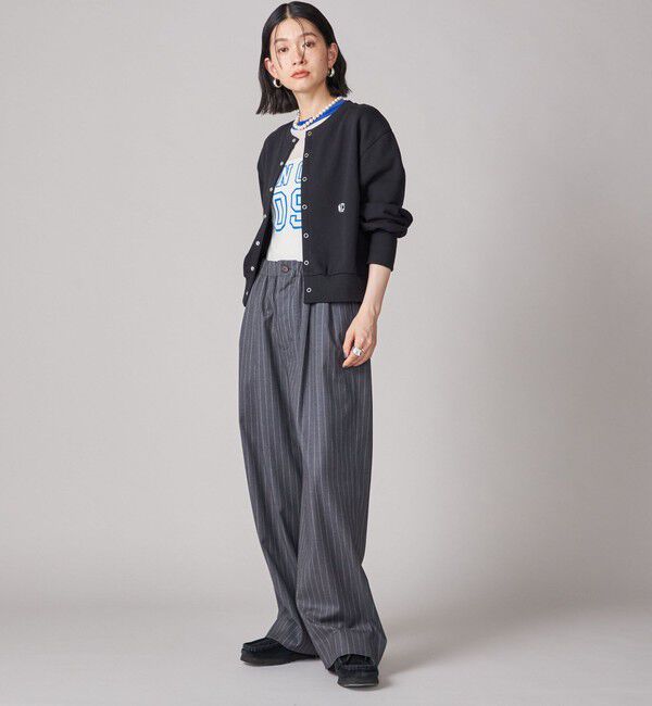 SHIPS for women「SHIPS NINE CASE:〈洗濯機可能〉裏毛 カーディガン」|カーディガン|