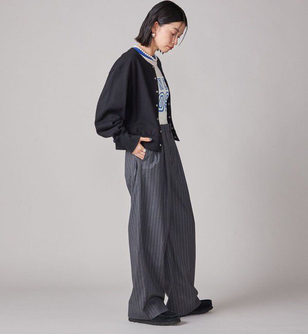 SHIPS for women「SHIPS NINE CASE:〈洗濯機可能〉裏毛 カーディガン」|カーディガン|