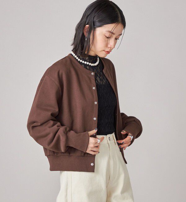 SHIPS for women「SHIPS NINE CASE:〈洗濯機可能〉裏毛 カーディガン」|カーディガン|