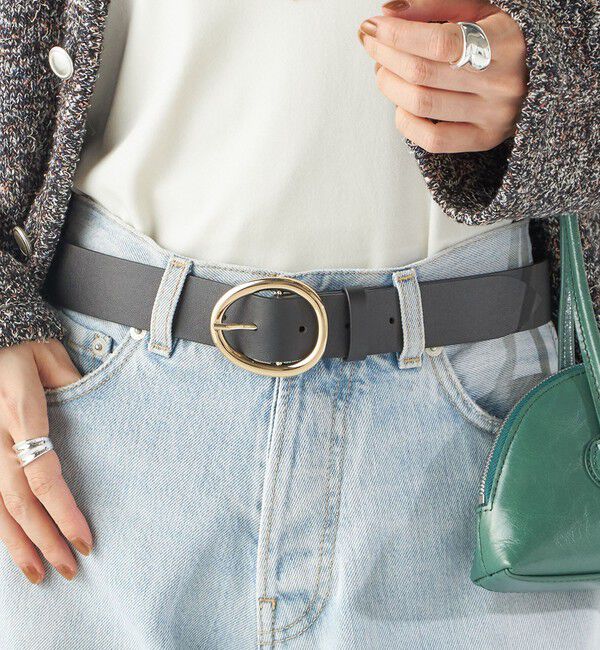 SHIPS for women「LEFIJE: ラウンド バックル ベルト」|ベルト|