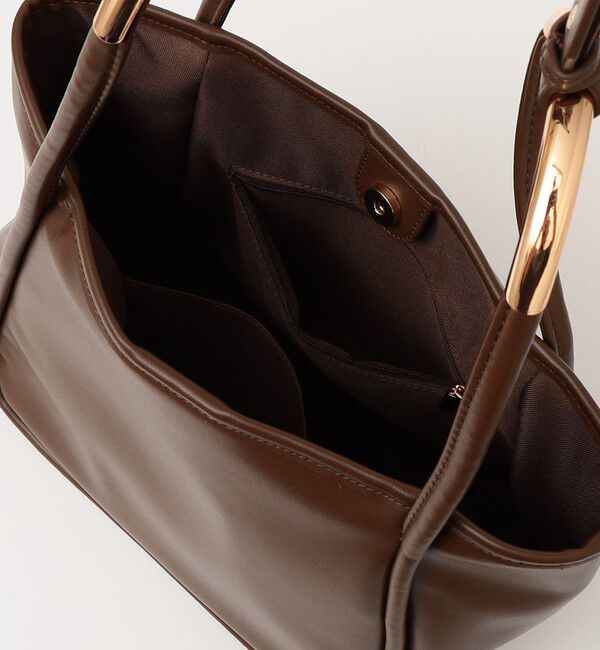 quaranciel「quaranciel: A4 メタルハンドル 2way スクエア トートバッグ」|トートバッグ|