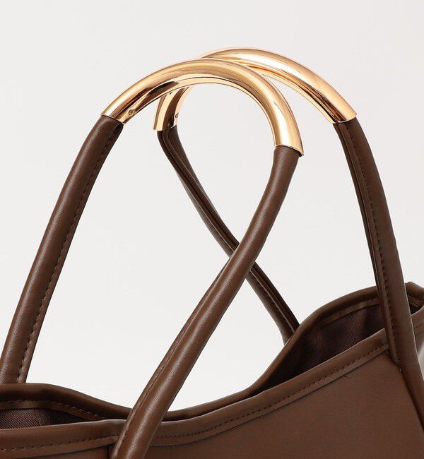 quaranciel「quaranciel: A4 メタルハンドル 2way スクエア トートバッグ」|トートバッグ|