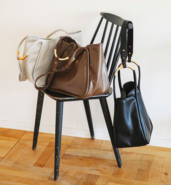 quaranciel「quaranciel: A4 メタルハンドル 2way スクエア トートバッグ」|トートバッグ|