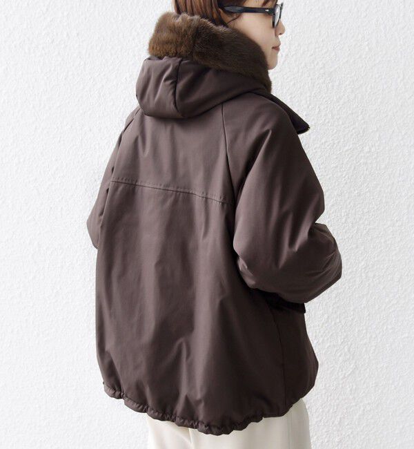 WEB限定】2WAY フェイクファー 中綿 ブルゾン（SHIPS for women