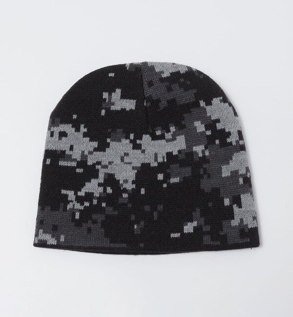 SHIPS「City Ambient Products: スーパーストレッチ カモフラージュ柄 ビーニー」|その他|ブラック