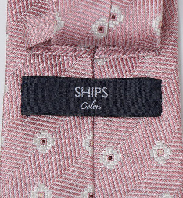 SHIPS Colors 「SHIPS Colors:シルク ヘリンボーン 小紋柄 ネクタイ」|ネクタイ・蝶ネクタイ|