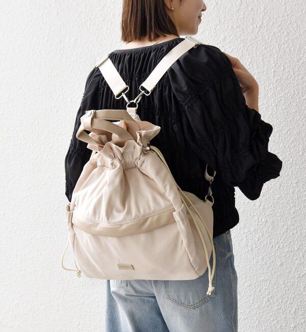 SHIPS any「SHIPS any: 3WAY ドロスト ギャザー A4 リュックサック トートバッグ」|トートバッグ|