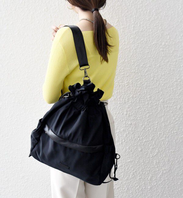 SHIPS any「SHIPS any: 3WAY ドロスト ギャザー A4 リュックサック トートバッグ」|トートバッグ|