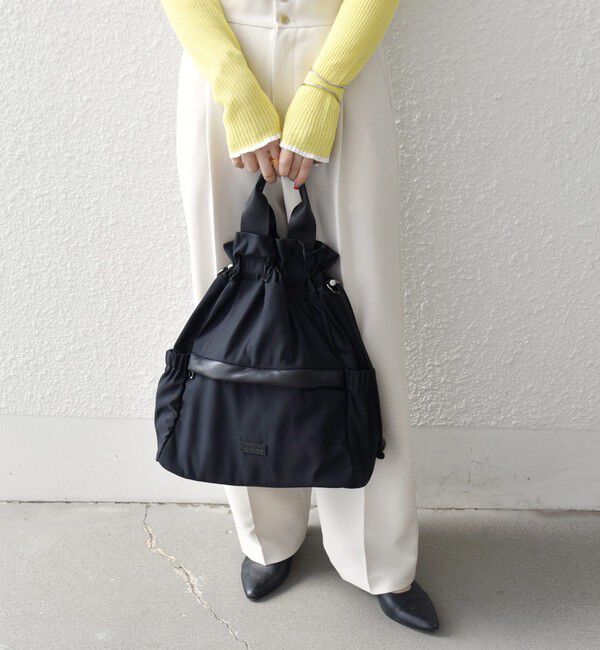 SHIPS any「SHIPS any: 3WAY ドロスト ギャザー A4 リュックサック トートバッグ」|トートバッグ|