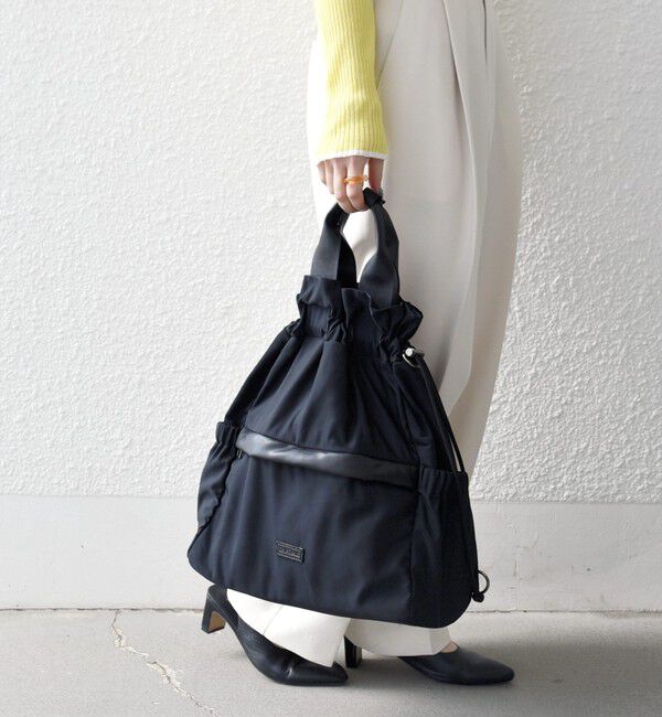 SHIPS any「SHIPS any: 3WAY ドロスト ギャザー A4 リュックサック トートバッグ」|トートバッグ|