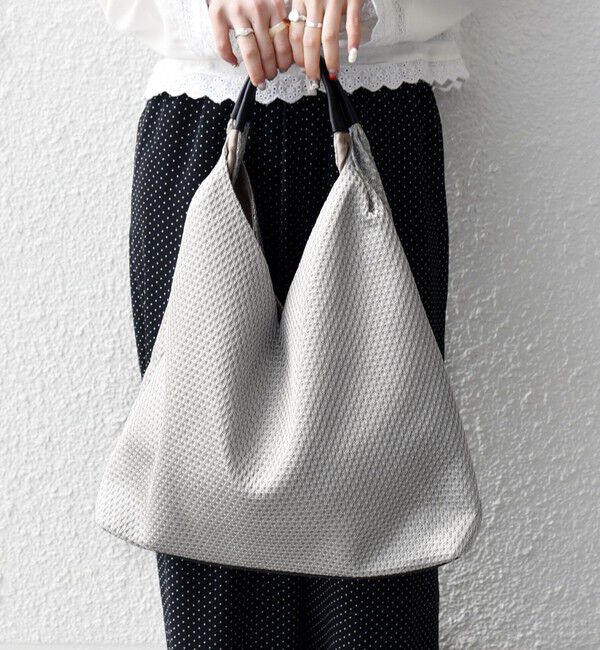 SHIPS any「《予約》SHIPS any: A4 Vカット バイカラー トート バッグ」|トートバッグ|