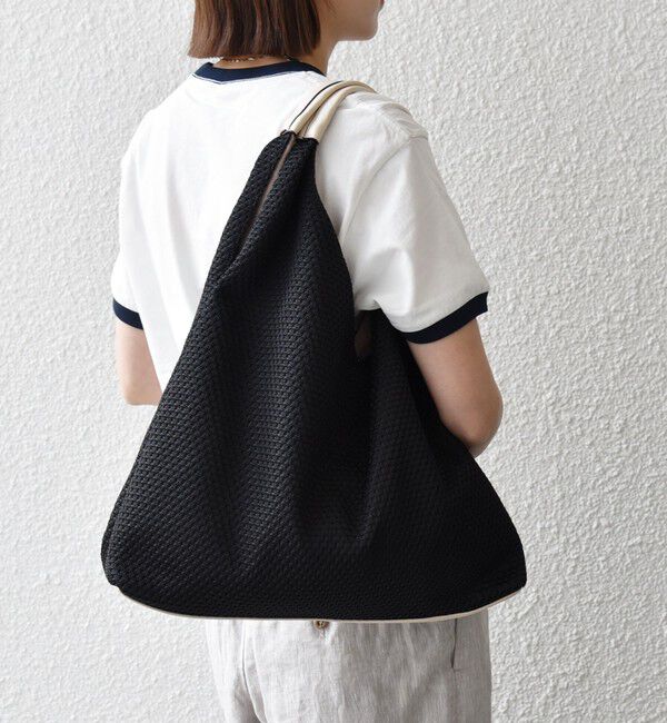 SHIPS any「《予約》SHIPS any: A4 Vカット バイカラー トート バッグ」|トートバッグ|