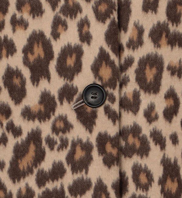 DES PRES「レオパードジャカードシャギー ステンカラーブルゾン」|ブルゾン・スタジャン|