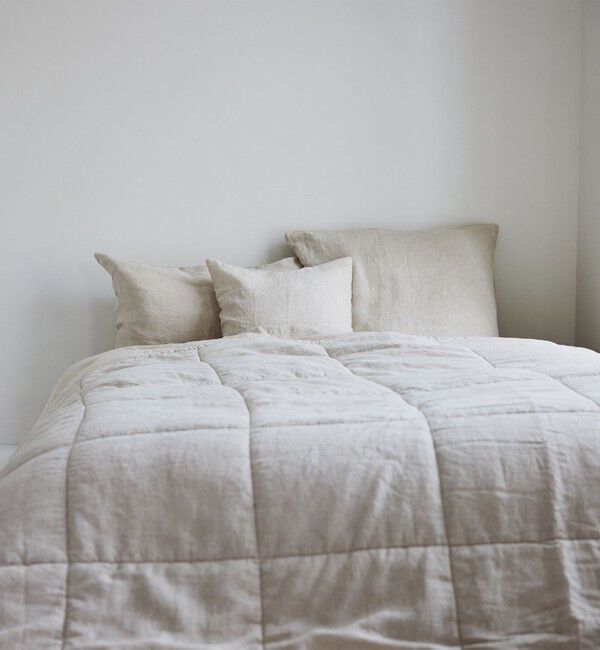 TOMORROWLAND HOME「プレーンリネン コンフォーターキルト（クイーン）」|その他|