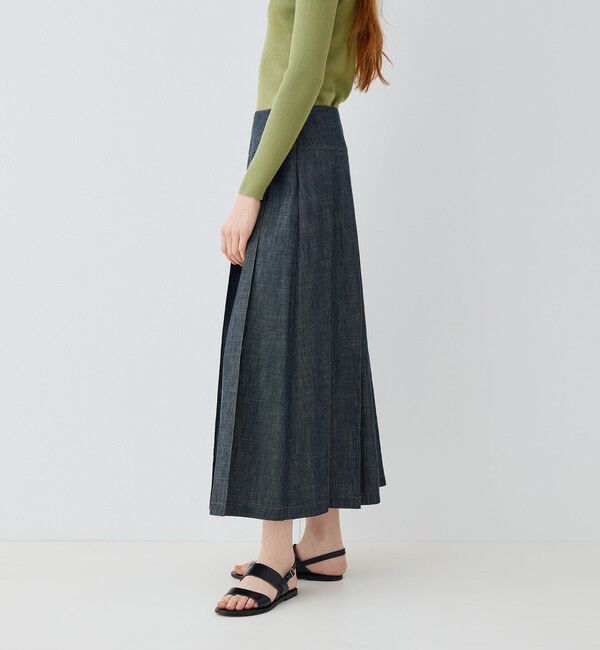 GALERIE VIE「 ステイブルーデニム フルタックスカート」|スカート|