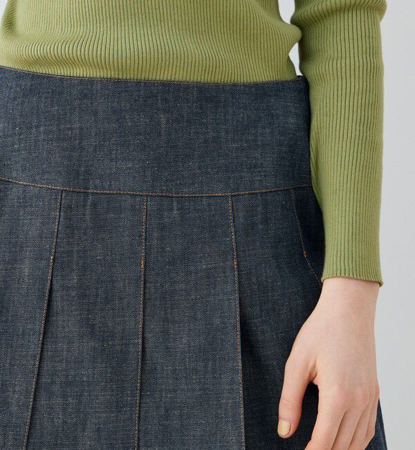 GALERIE VIE「 ステイブルーデニム フルタックスカート」|スカート|