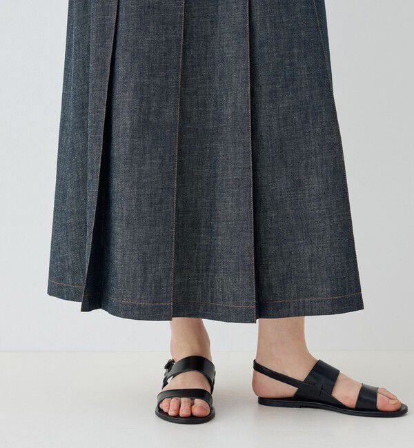 GALERIE VIE「 ステイブルーデニム フルタックスカート」|スカート|