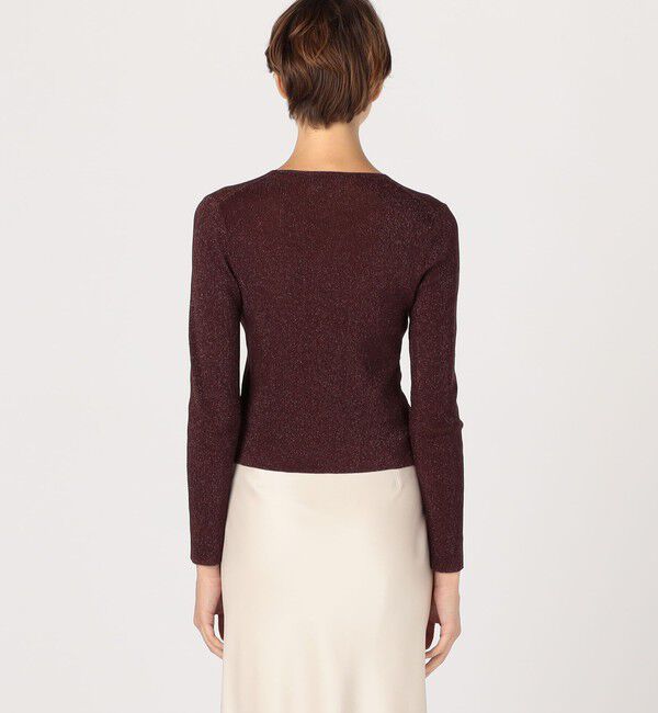 Ballsey「シアーラメリブ クルーネックカーディガン」|カーディガン|