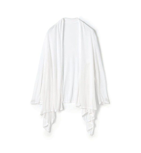 GALERIE VIE「レーヨンカシミヤジャージー フロントオープンカーディガン」|カーディガン|11 ホワイト