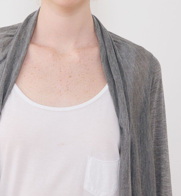 GALERIE VIE「レーヨンカシミヤジャージー フロントオープンカーディガン」|カーディガン|
