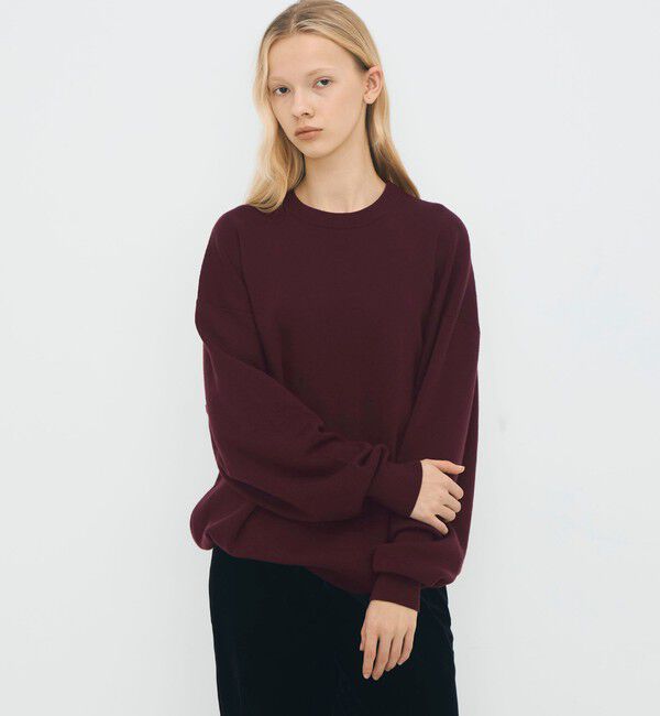 CABaN「コットンカシミヤ クルーネックプルオーバー」|ニット・セーター|