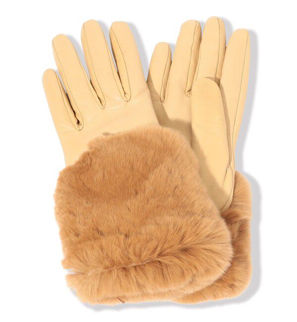 TOMORROWLAND GOODS「Gala Gloves レッキスファー グローブ」|手袋|41 ライトベージュ