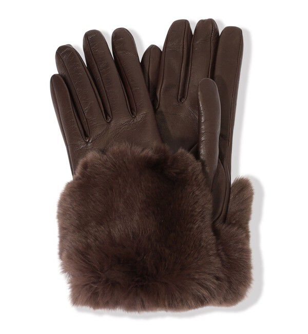 TOMORROWLAND GOODS「Gala Gloves レッキスファー グローブ」|手袋|48 ダークブラウン系