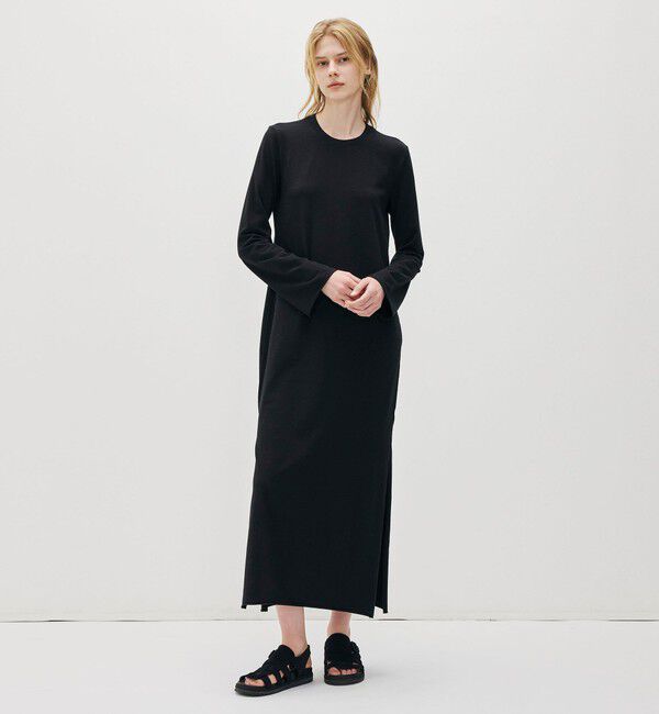 JAMES PERSE「メランジジャージーロングスリーブドレス WMTP6986」|ワンピース|