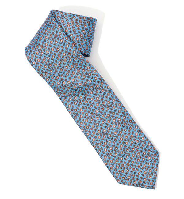 TOMORROWLAND GOODS「STEFANO BIGI シルクプリント 小紋柄ネクタイ」|ネクタイ・蝶ネクタイ|66 ライトブルー系