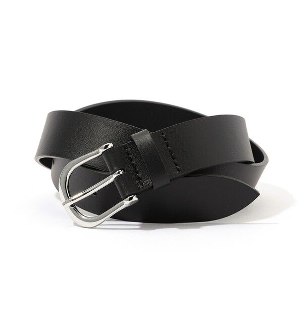 TOMORROWLAND GOODS「LEFIJE ROUND レザーベルト」|ベルト|19 ブラック