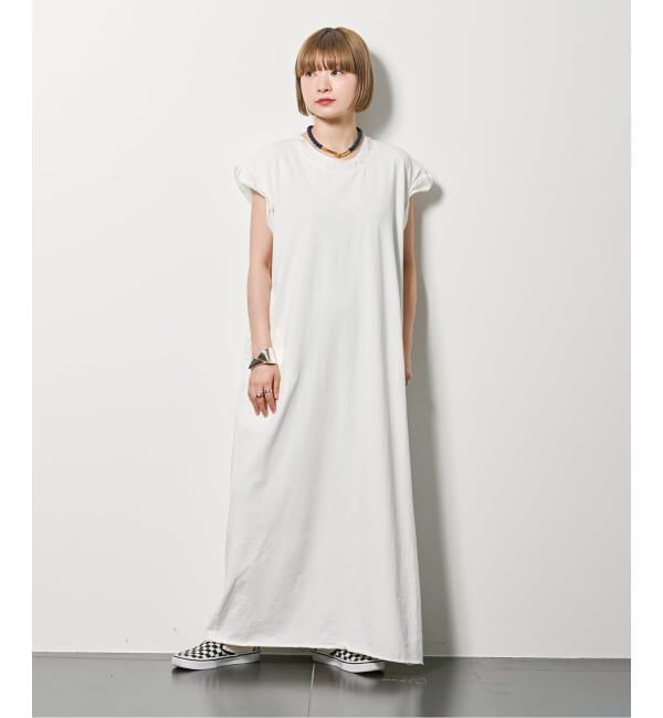  「SATIN PIPING CUT DRESS：ワンピース」|ワンピース|