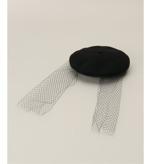 IENA LA BOUCLE「LAULHERE/ロレール チュールベレー LAU00581/582」|ハンチング・ベレー帽|ブラック