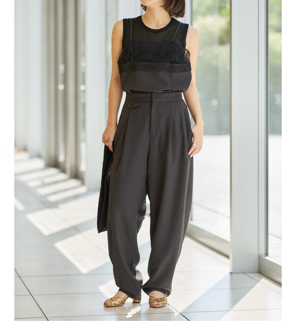 IENA LA BOUCLE「IENA LA BOUCLE カーブボリュームパンツ」|スラックス|