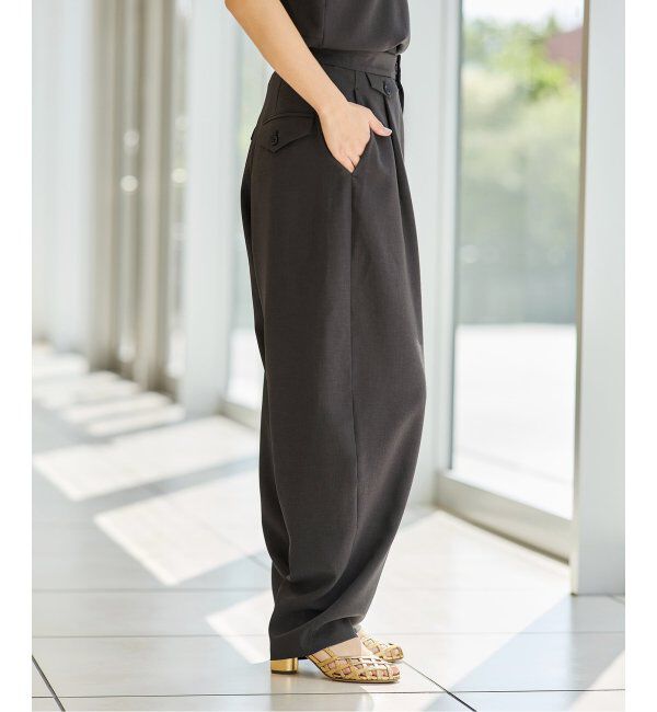 IENA LA BOUCLE「IENA LA BOUCLE カーブボリュームパンツ」|スラックス|