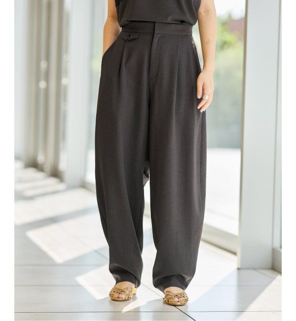 IENA LA BOUCLE「IENA LA BOUCLE カーブボリュームパンツ」|スラックス|