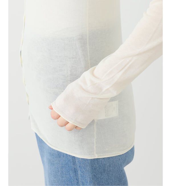 SLOBE IENA「《追加》コットンシルク2wayカーディガン」|カーディガン|