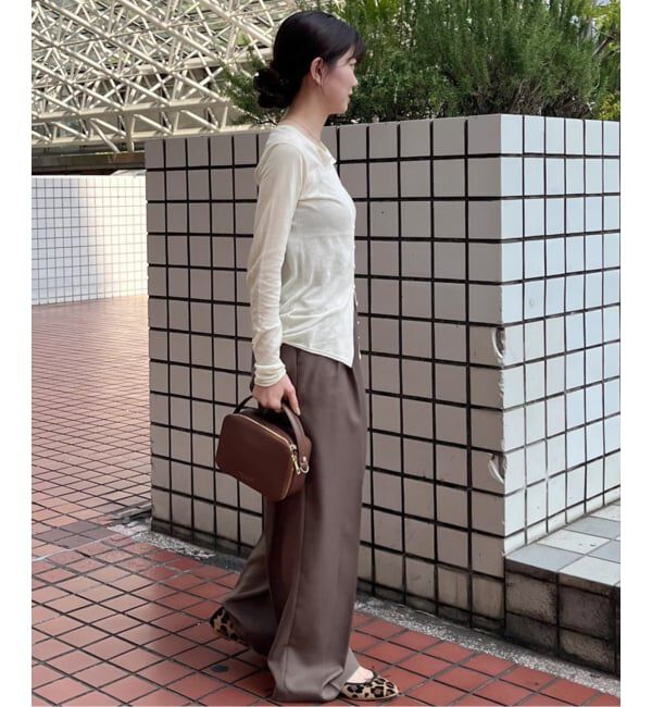 SLOBE IENA「《追加》コットンシルク2wayカーディガン」|カーディガン|