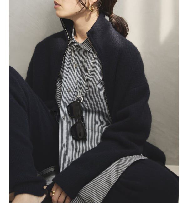 VERMEIL par iena「woolyakmix  knit ZIPカーディガン」|カーディガン|