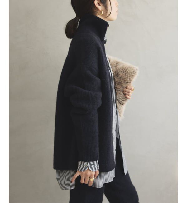 VERMEIL par iena「woolyakmix  knit ZIPカーディガン」|カーディガン|