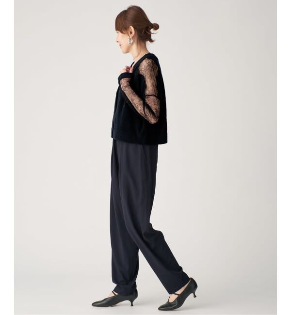 VERMEIL par iena「リバーレースニットカーデ」|カーディガン|